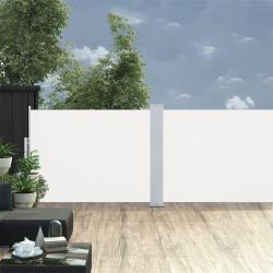 Auvent lat&eacute;ral r&eacute;tractable Cr&egrave;me 120 x 1000 cm