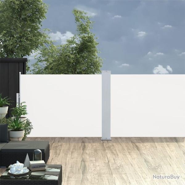 Auvent lat�ral r�tractable Cr�me 120 x 1000 cm