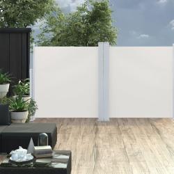 Auvent lat&eacute;ral r&eacute;tractable Cr&egrave;me 120 x 600 cm