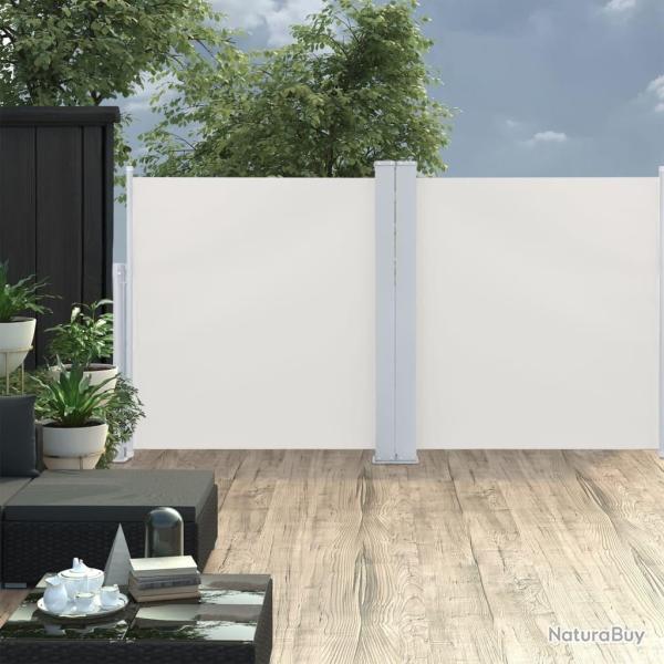 Auvent lat�ral r�tractable Cr�me 120 x 600 cm