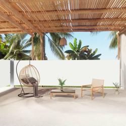 Auvent lat&eacute;ral r&eacute;tractable Cr&egrave;me 160x1000 cm