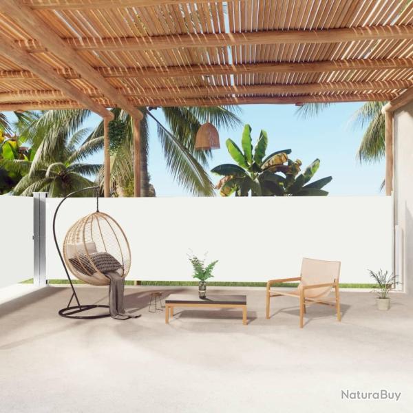 Auvent lat�ral r�tractable Cr�me 160x1000 cm