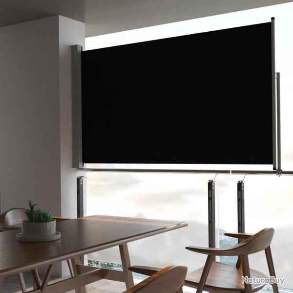 Auvent lat�ral r�tractable de patio 140 x 300 cm Noir