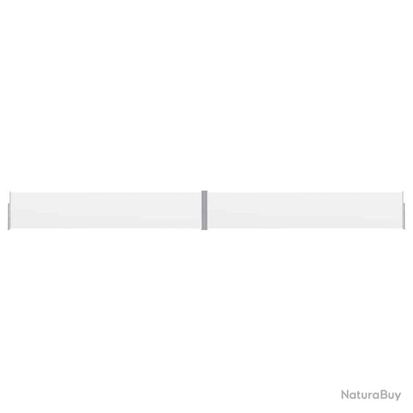 Auvent lat�ral r�tractable de patio 140x1200 cm Cr�me