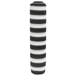 Filet brise-vue anthracite et blanc 1,2x10 m PEHD 195 g/m&sup2;