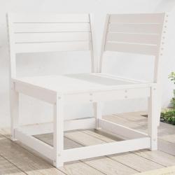 Canap&eacute; d'angle de jardin blanc 73x73x78cm bois pin massif