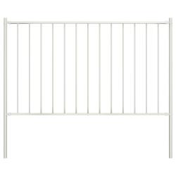 Panneau de cl&ocirc;ture Woerden avec poteaux en acier 1,7&nbsp;x&nbsp;1&nbsp;m blanc