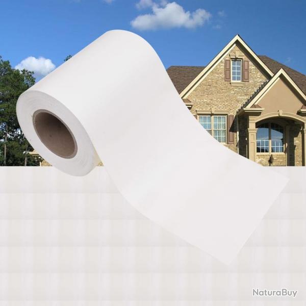 cran d'intimit de jardin PVC 35x0,19 m Blanc