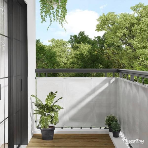 �cran de balcon gris clair 90x500 cm 100% polyester oxford