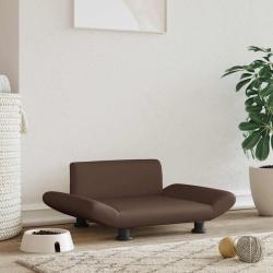 Lit pour chien marron 70x45x28 cm similicuir