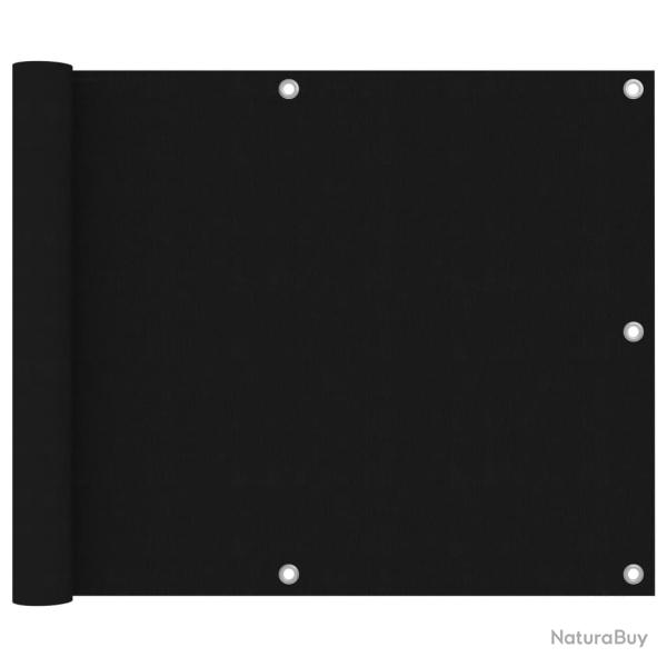 �cran de balcon Noir 75x600 cm Tissu Oxford