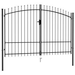 Portail double Woerden avec pointes sup&eacute;rieures 299,5 x 249,5 cm