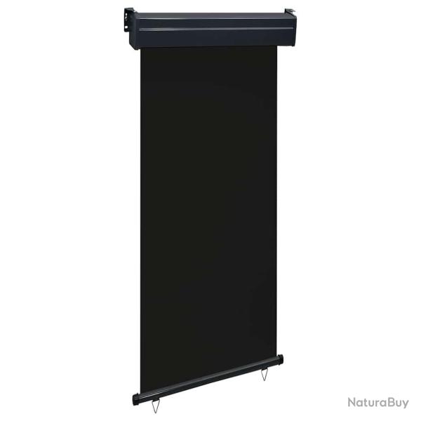 Auvent latral de balcon 105x250 cm noir