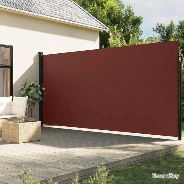 Auvent lat�ral r�tractable marron 220x600 cm