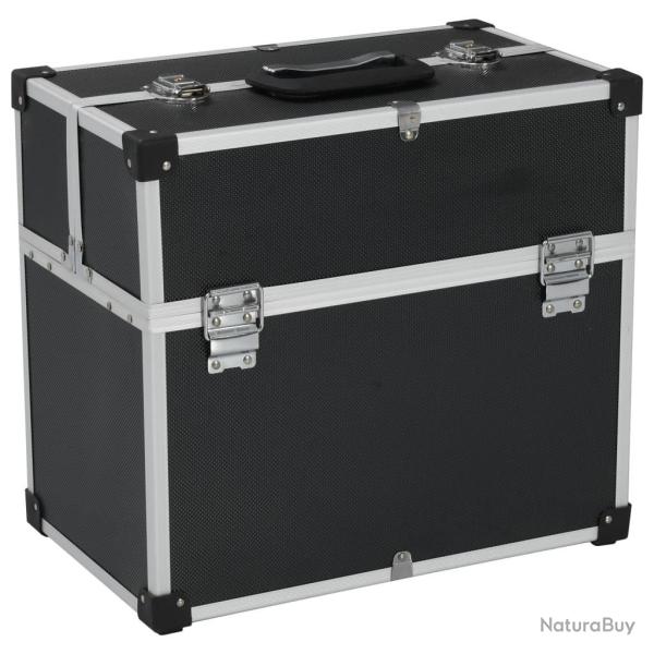 Bo�te � outils 38x22,5x34 cm Noir Aluminium
