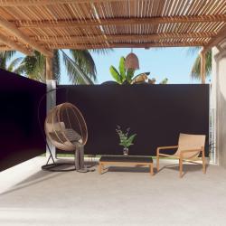 Auvent lat&eacute;ral r&eacute;tractable Noir 180x600 cm