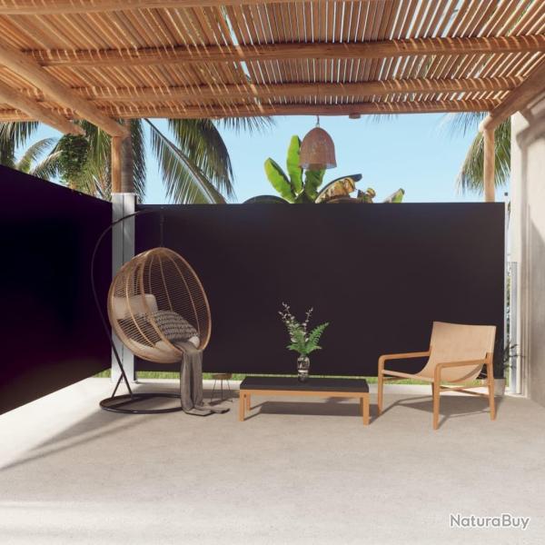 Auvent latral rtractable Noir 180x600 cm