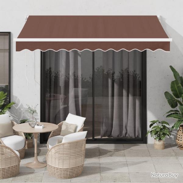 Auvent manuel r�tractable marron 300x250 cm