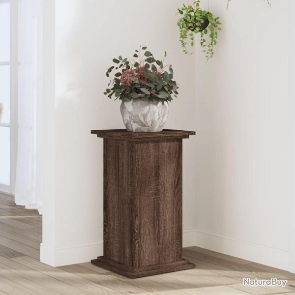 Support pour plantes chne marron 33x33x60 cm bois d'ingnierie