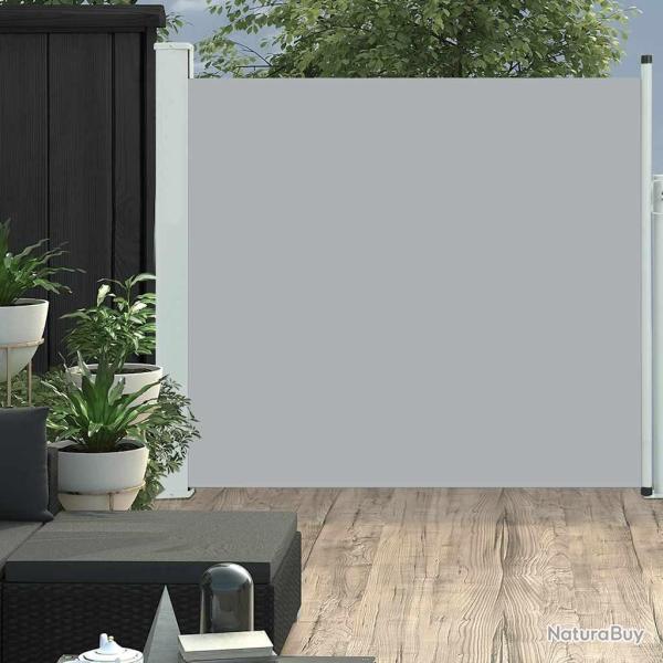 Auvent lat�ral r�tractable de patio 170x300 cm Gris