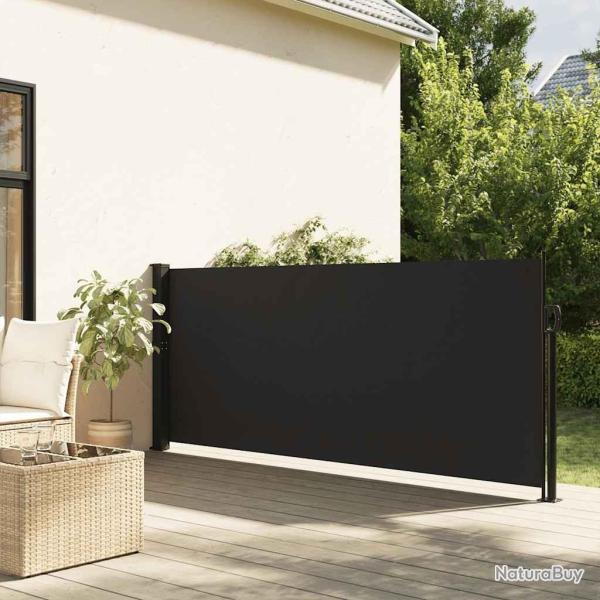 Auvent lat�ral r�tractable noir 120x600 cm