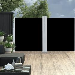 Auvent lat&eacute;ral r&eacute;tractable Noir 140 x 600 cm