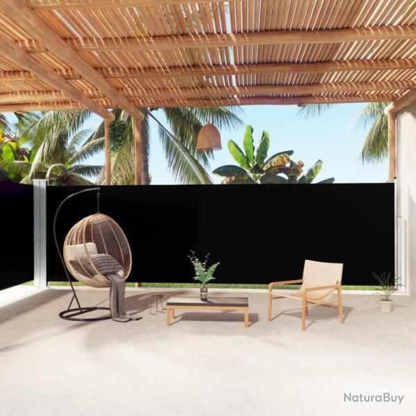 Auvent lat�ral r�tractable Noir 180x1000 cm