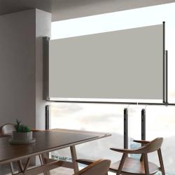 Auvent lat&eacute;ral r&eacute;tractable de patio 80x300 cm Cr&egrave;me