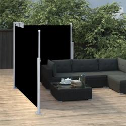 Auvent lat&eacute;ral r&eacute;tractable Noir 100 x 600 cm