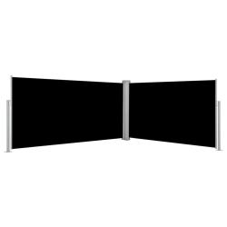 Auvent lat&eacute;ral r&eacute;tractable Noir 160 x 600 cm