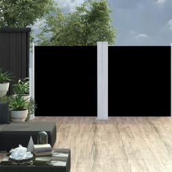 Auvent lat&eacute;ral r&eacute;tractable Noir 120 x 600 cm