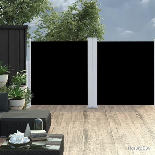 Auvent lat�ral r�tractable Noir 120 x 600 cm