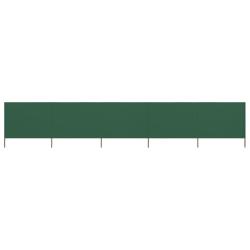 Paravent 5 panneaux Tissu 600 x 120 cm Vert