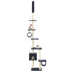 Arbre &agrave; chat avec griffoirs en sisal 260 cm Bleu fonc&eacute;