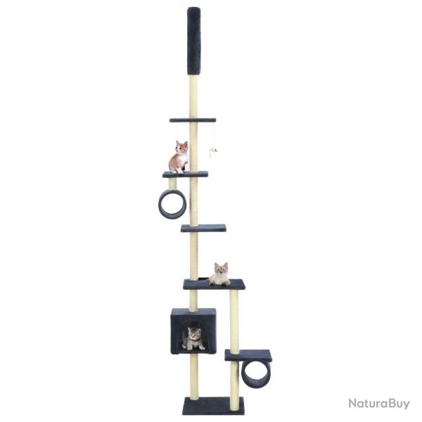 Arbre � chat avec griffoirs en sisal 260 cm Bleu fonc�