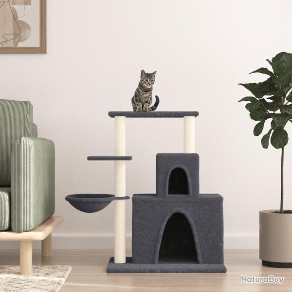 Arbre � chat avec griffoirs en sisal Gris fonc� 83 cm