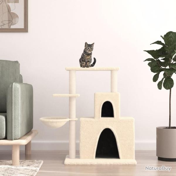 Arbre � chat avec griffoirs en sisal Cr�me 83 cm