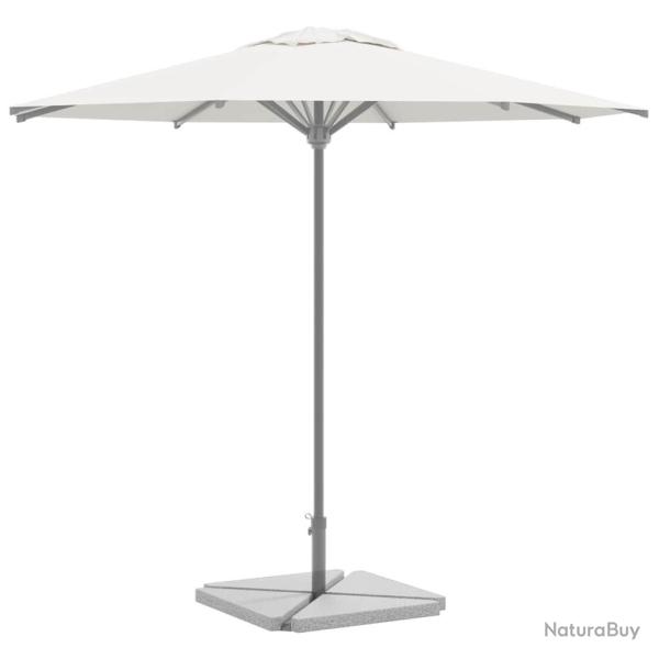 Plaques de poids de parasol 4 pcs triangulaire granit gris 14kg