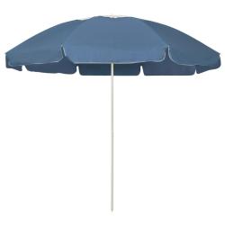 Parasol de plage bleu 240 cm