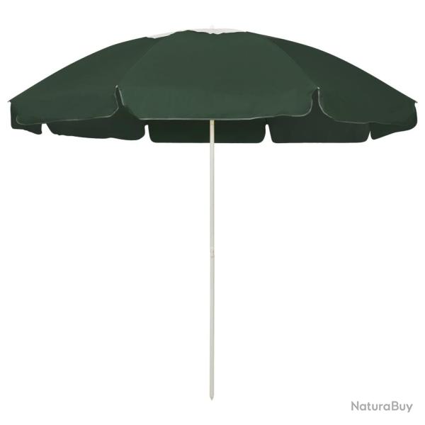 Parasol de plage vert 240 cm