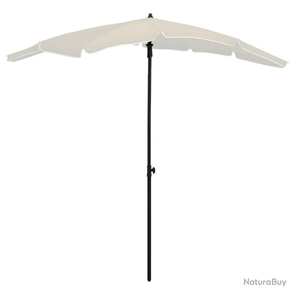Parasol de jardin avec mt 200x130 cm sable