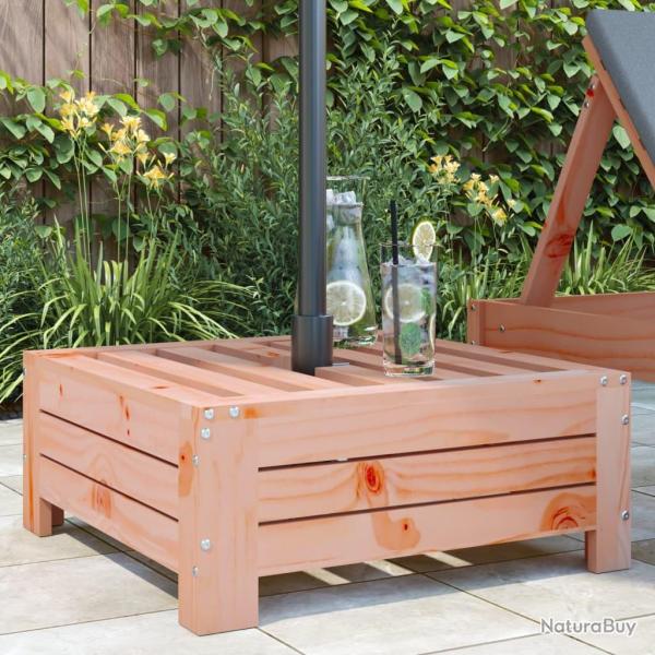 Couvercle de base de parasol bois massif de douglas