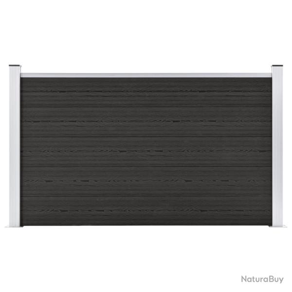 Cl�ture de jardin WPC 180x105 cm Gris