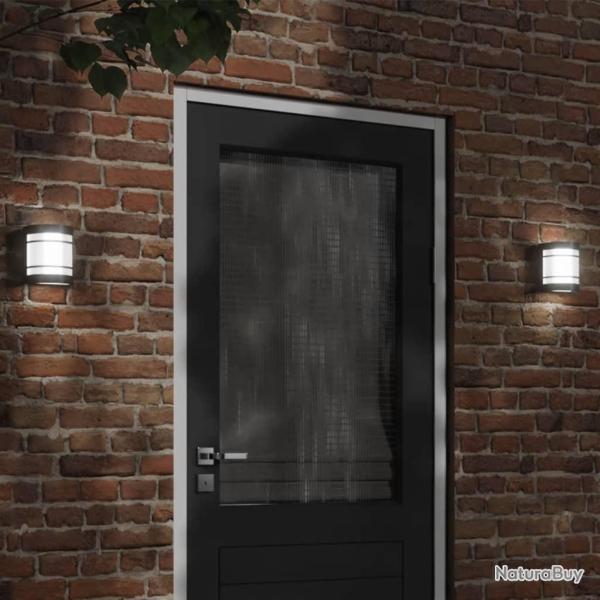 Applique murale d'ext�rieur noir acier inoxydable