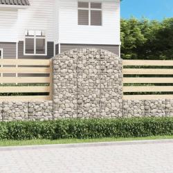 Panier de gabions arqu&eacute; 150x50x160/180 cm Fer galvanis&eacute;
