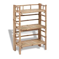 &Eacute;tag&egrave;re &agrave; plantes 3 niveaux Bambou