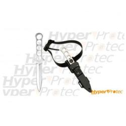 Grand poignard tactique avec &eacute;tui rigide pour port &agrave; la cuisse