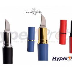 Rouge &agrave; l&egrave;vre de d&eacute;fense avec lame cach&eacute;e couleur aux choix - Noir