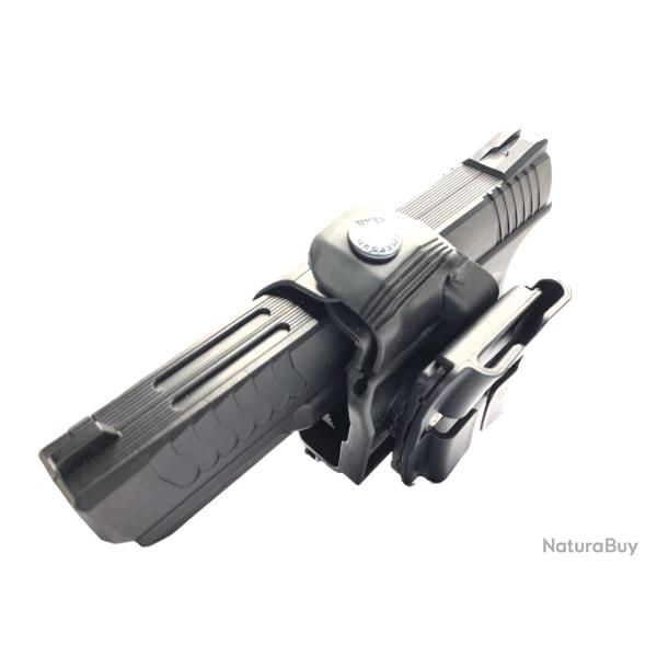 GS50 �TUI FIXATION � CLIP R�GLABLE POUR CEINTURE ROTATIVE � 360 DEGR�S NOIRE