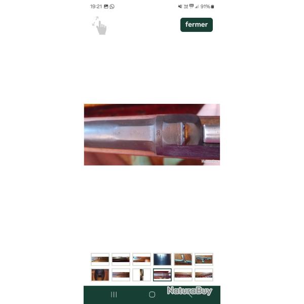 Vends fusil gras mod 1866/74 modifi� chasse cal 20
